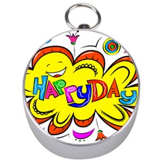 Happy Happiness Child Smile Joy Silver Compasses by Celenk