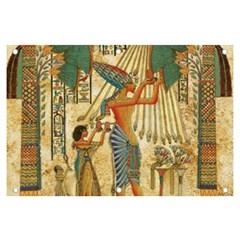 Egyptian Man Sun God Ra Amun Banner And Sign 6  X 4  by Celenk