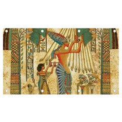 Egyptian Man Sun God Ra Amun Banner And Sign 7  X 4  by Celenk