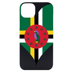 Heart Love Flag Antilles Island Iphone 14 Plus Black Uv Print Case