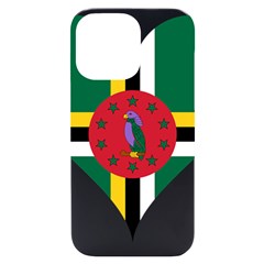 Heart Love Flag Antilles Island Iphone 14 Pro Max Black Uv Print Case