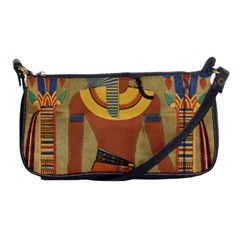 Egyptian Tutunkhamun Pharaoh Design Shoulder Clutch Bag by Celenk