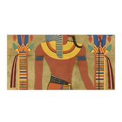 Egyptian Tutunkhamun Pharaoh Design Satin Wrap 35  X 70  by Celenk