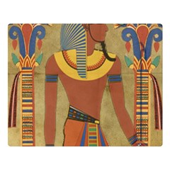 Egyptian Tutunkhamun Pharaoh Design Premium Plush Fleece Blanket (large)