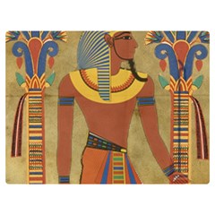 Egyptian Tutunkhamun Pharaoh Design Premium Plush Fleece Blanket (extra Small)