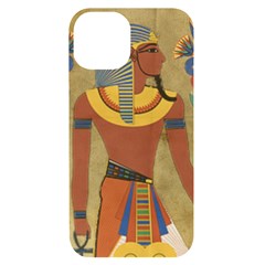 Egyptian Tutunkhamun Pharaoh Design Iphone 14 Black Uv Print Case by Celenk