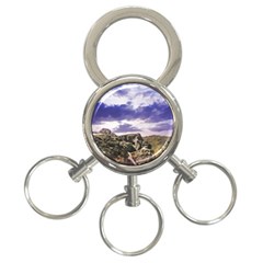 Mountain Snow Landscape Winter 3-ring Key Chain by Celenk