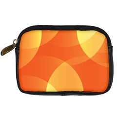 Abstract Orange Yellow Red Color Digital Camera Leather Case by Celenk