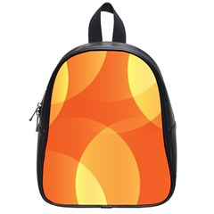 Abstract Orange Yellow Red Color School Bag (small) by Celenk