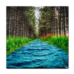 River Forest Landscape Nature Face Towel by Celenk