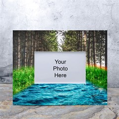 River Forest Landscape Nature White Tabletop Photo Frame 4 x6 