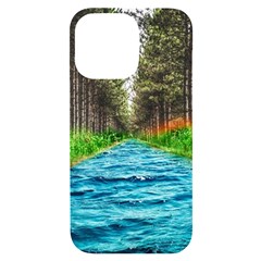 River Forest Landscape Nature Iphone 14 Pro Max Black Uv Print Case