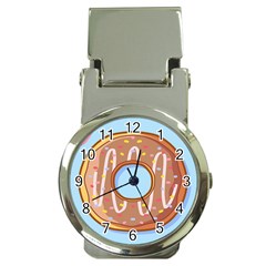 Dessert Food Donut Sweet Decor Chocolate Bread Money Clip Watches by Uceng