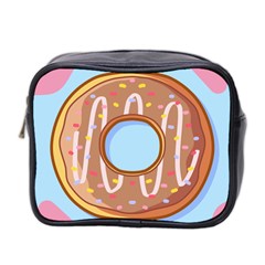 Dessert Food Donut Sweet Decor Chocolate Bread Mini Toiletries Bag (two Sides) by Uceng