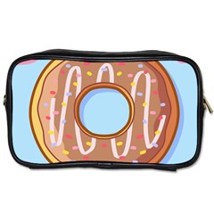 Dessert Food Donut Sweet Decor Chocolate Bread Toiletries Bag (one Side) by Uceng