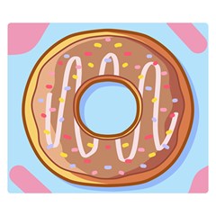 Dessert Food Donut Sweet Decor Chocolate Bread Premium Plush Fleece Blanket (small)