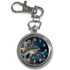 Fantasy People Mysticism Composing Fairytale Art 2 Key Chain Watches