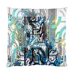 Abstract Acrylic Color Texture Watercolor Creative Standard Cushion Case (two Sides) by Uceng