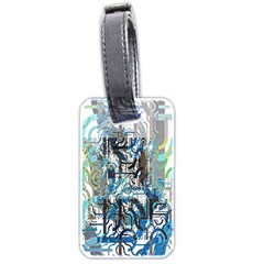Abstract Acrylic Color Texture Watercolor Creative Luggage Tag (two Sides) by Uceng