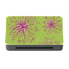 Dandelion Flower Background Nature Flora Drawing Memory Card Reader With Cf by Uceng