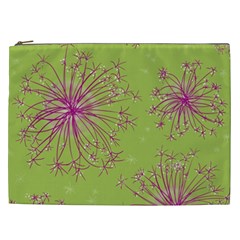 Dandelion Flower Background Nature Flora Drawing Cosmetic Bag (xxl) by Uceng