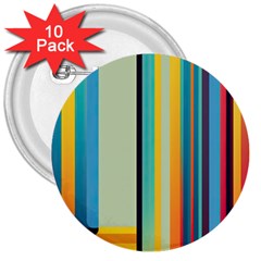 Colorful Rainbow Striped Pattern Stripes Background 3  Buttons (10 Pack)  by Uceng