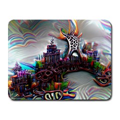 Abstract Art Psychedelic Art Experimental Small Mousepad by Uceng
