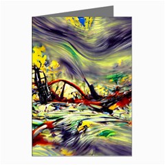 Abstract Arts Psychedelic Art Experimental Greeting Cards (pkg Of 8)