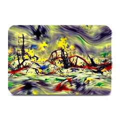 Abstract Arts Psychedelic Art Experimental Plate Mats by Uceng