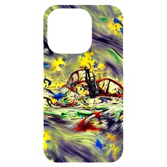 Abstract Arts Psychedelic Art Experimental Iphone 14 Pro Black Uv Print Case by Uceng