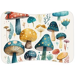 Mushroom Forest Fantasy Flower Nature Velour Seat Head Rest Cushion by Uceng