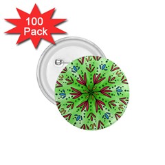 Flower Mandala Art Drawing Spring Background 1.75  Buttons (100 pack) 