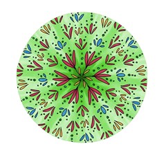 Flower Mandala Art Drawing Spring Background Mini Round Pill Box (pack Of 3)