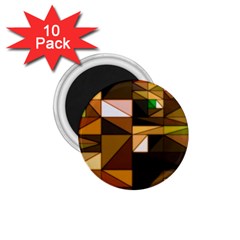 Abstract Experimental Geometric Shape Pattern 1 75  Magnets (10 Pack)  by Uceng