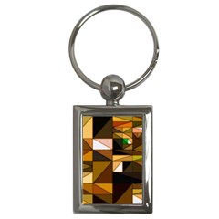 Abstract Experimental Geometric Shape Pattern Key Chain (rectangle) by Uceng