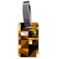 Abstract Experimental Geometric Shape Pattern Luggage Tag (one Side) by Uceng