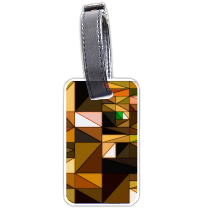 Abstract Experimental Geometric Shape Pattern Luggage Tag (one side)