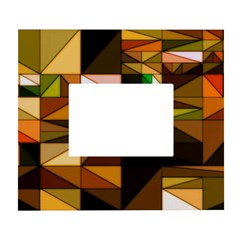 Abstract Experimental Geometric Shape Pattern White Wall Photo Frame 5  X 7  by Uceng