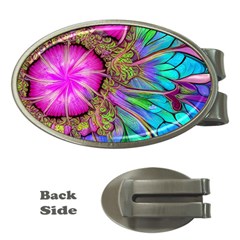 Abstract Art Psychedelic Experimental Money Clips (oval)  by Uceng