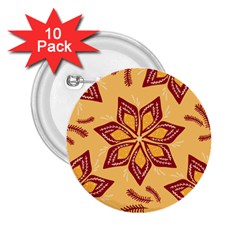 Flower Mandala Template Sketch Drawing Art 2 25  Buttons (10 Pack)  by Uceng