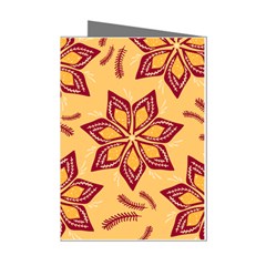 Flower Mandala Template Sketch Drawing Art Mini Greeting Cards (pkg Of 8) by Uceng