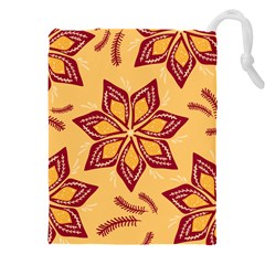 Flower Mandala Template Sketch Drawing Art Drawstring Pouch (4xl) by Uceng