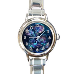 Fantasy People Mysticism Composing Fairytale Art 3 Round Italian Charm Watch by Uceng