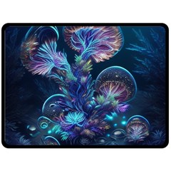 Fantasy People Mysticism Composing Fairytale Art 3 Fleece Blanket (large) by Uceng
