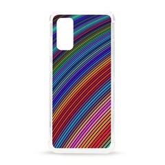 Multicolored Stripe Curve Striped Background Samsung Galaxy S20 6 2 Inch Tpu Uv Case by Uceng