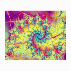 Fractal Spiral Abstract Background Vortex Yellow Small Glasses Cloth by Uceng