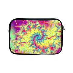 Fractal Spiral Abstract Background Vortex Yellow Apple Ipad Mini Zipper Cases by Uceng