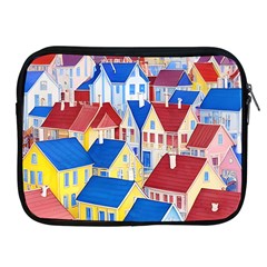 City Houses Cute Drawing Landscape Village Apple Ipad 2/3/4 Zipper Cases by Uceng