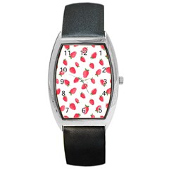 Strawberry Barrel Style Metal Watch by SychEva