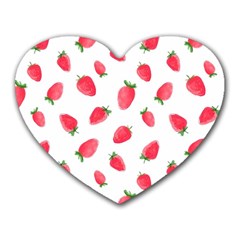 Strawberry Heart Mousepad by SychEva